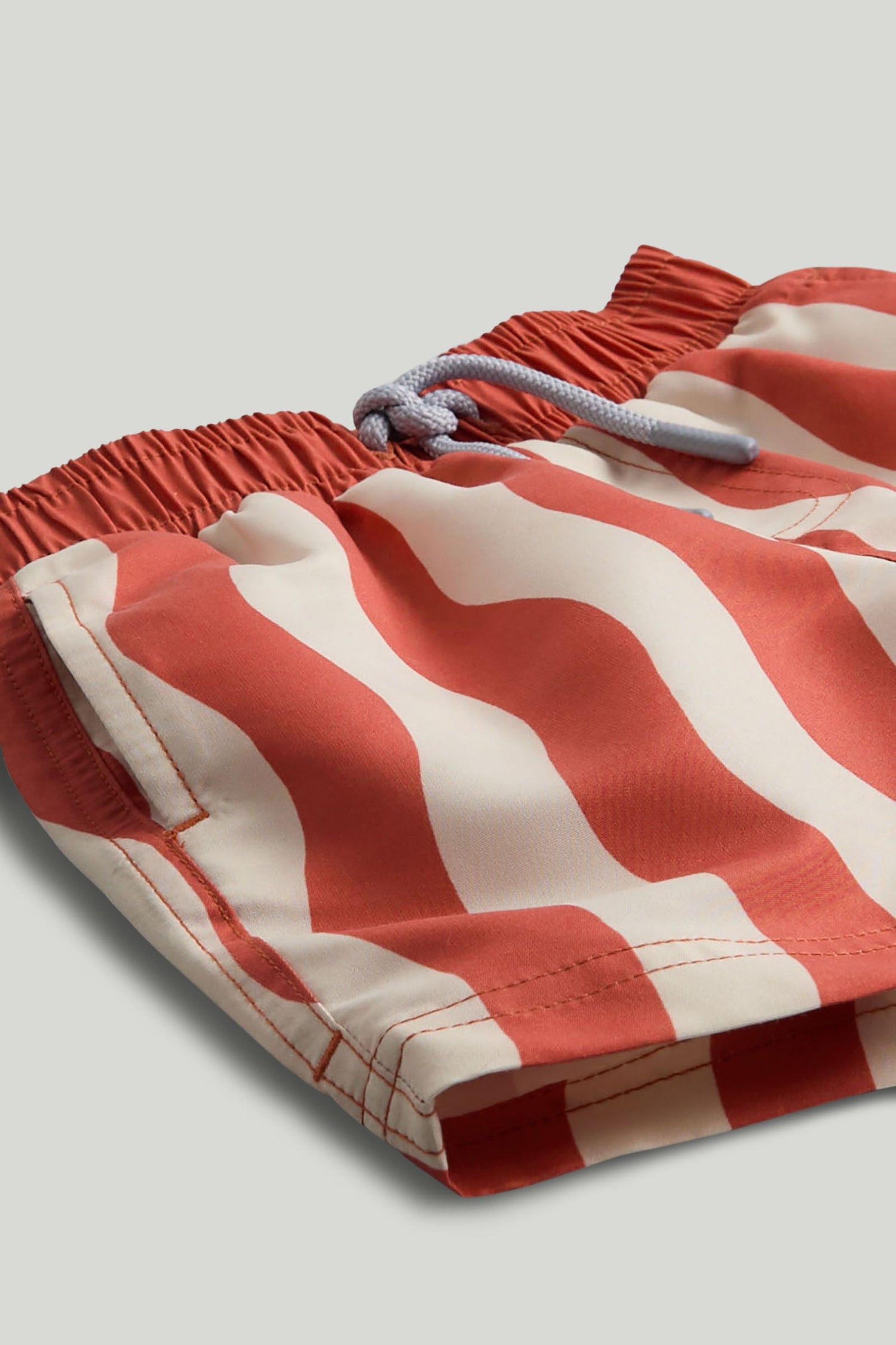 Orange Wave Swim Shorts