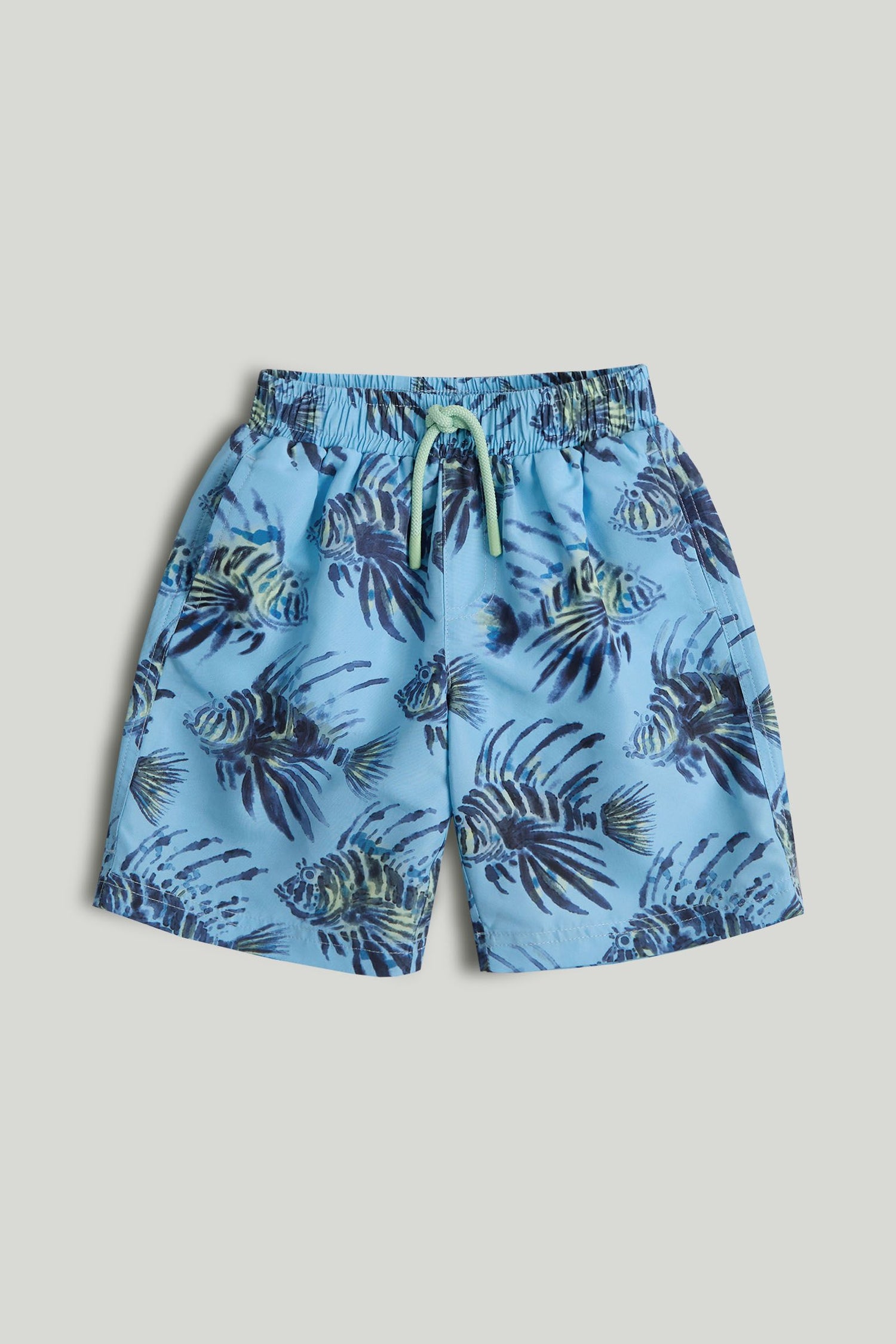 Blue Fish Swim Shorts - 9-10 Years