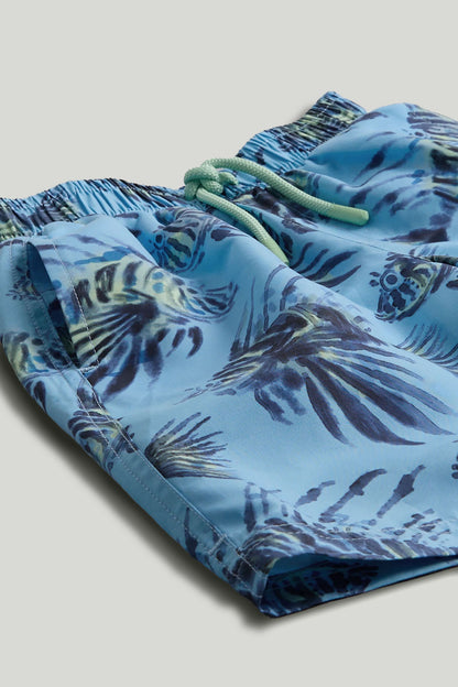 Blue Fish Swim Shorts