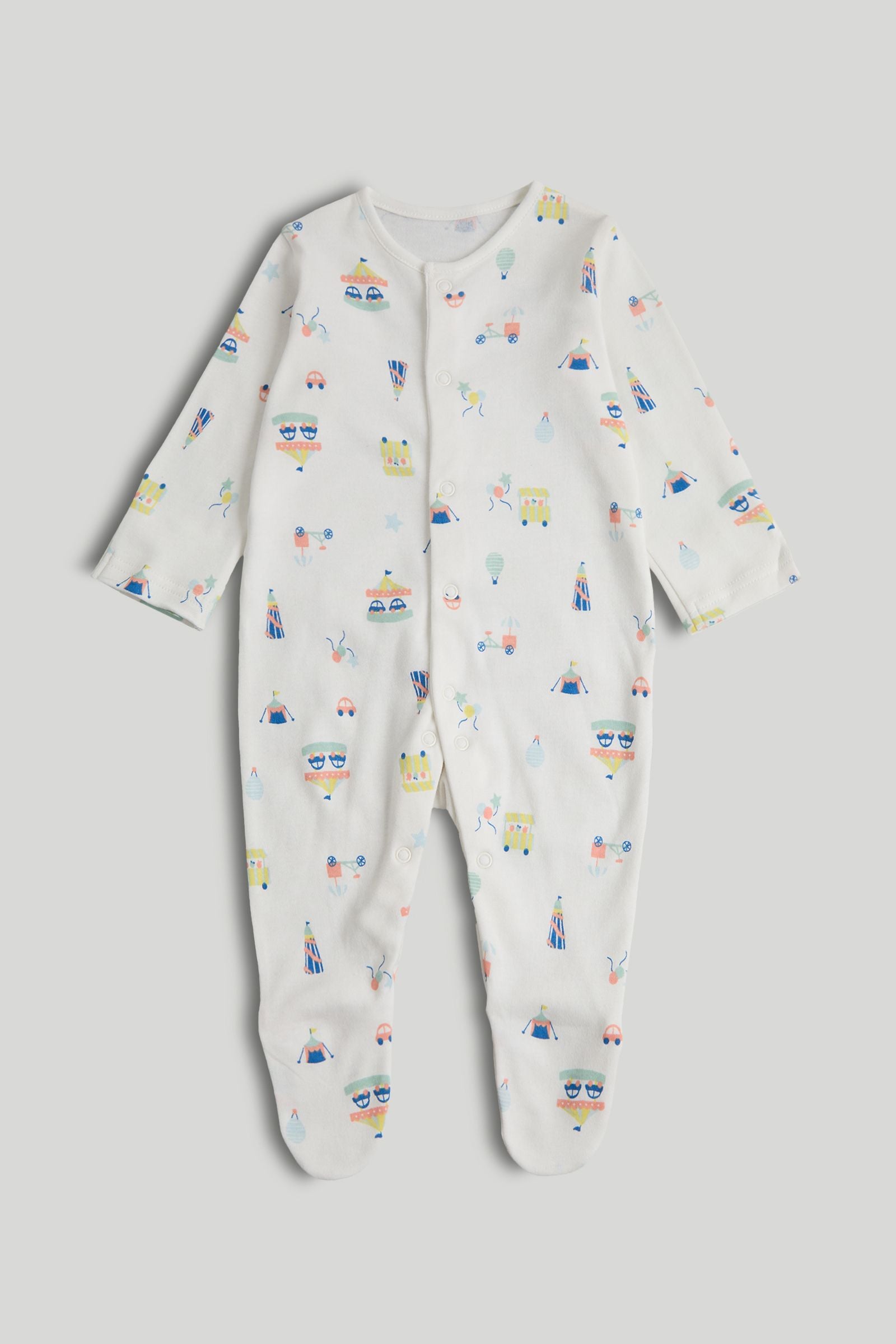 3 Pack Carnival Sleepsuits