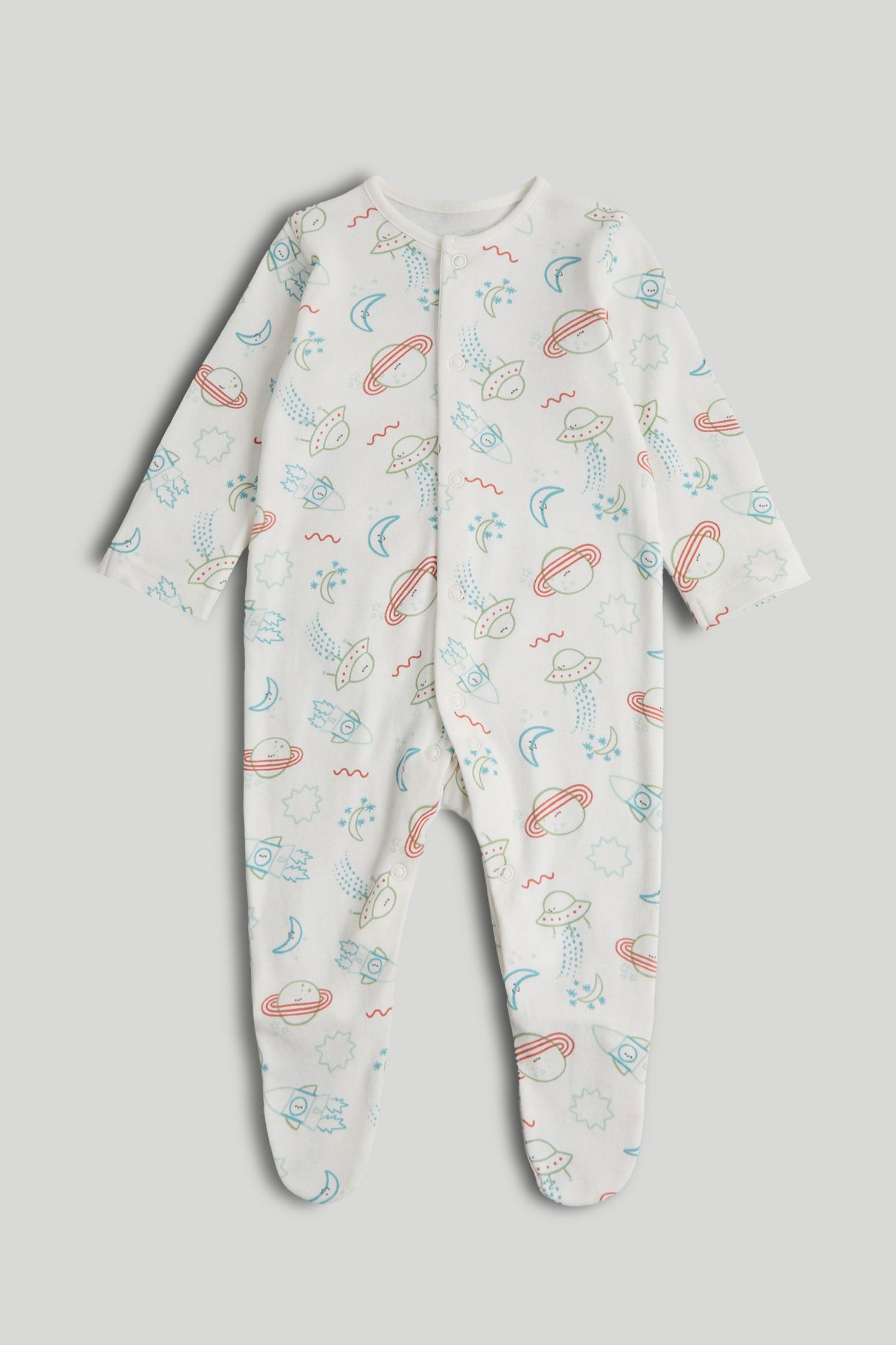 3 Pack Space Sleepsuits