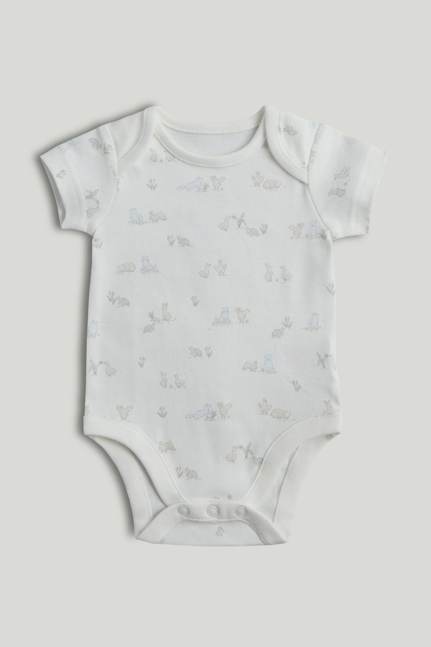 My First Blue Short-Sleeved Bodysuits