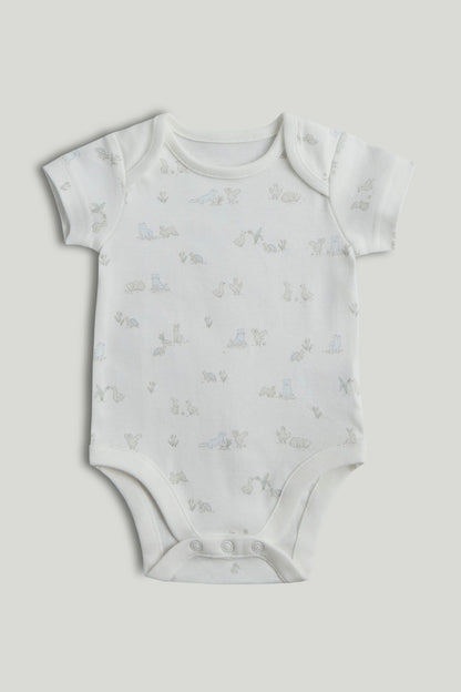 My First Blue Short-Sleeved Bodysuits