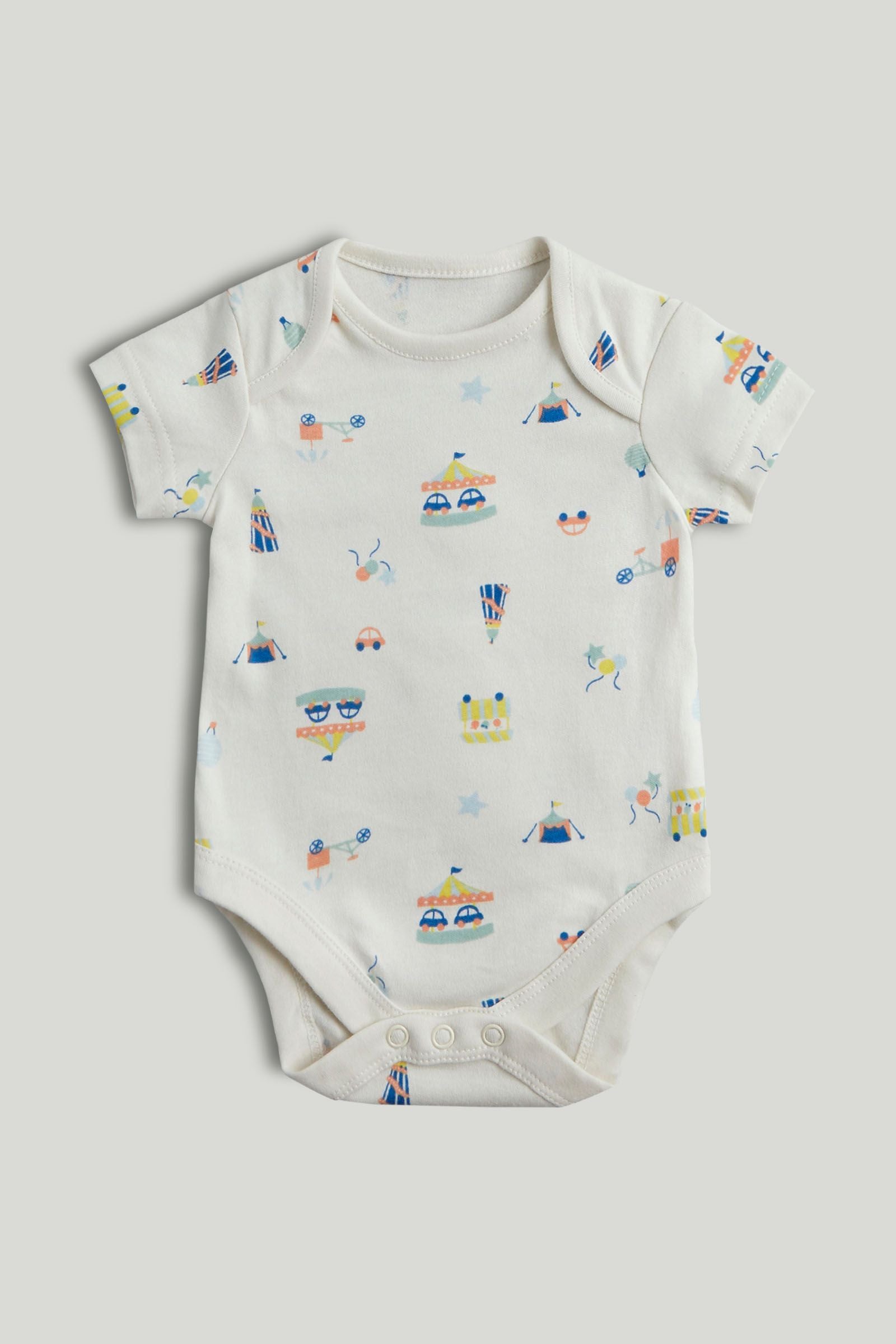 5 Pack Carnival Short-Sleeved Bodysuits