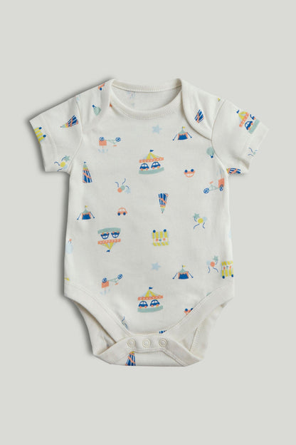 5 Pack Carnival Short-Sleeved Bodysuits