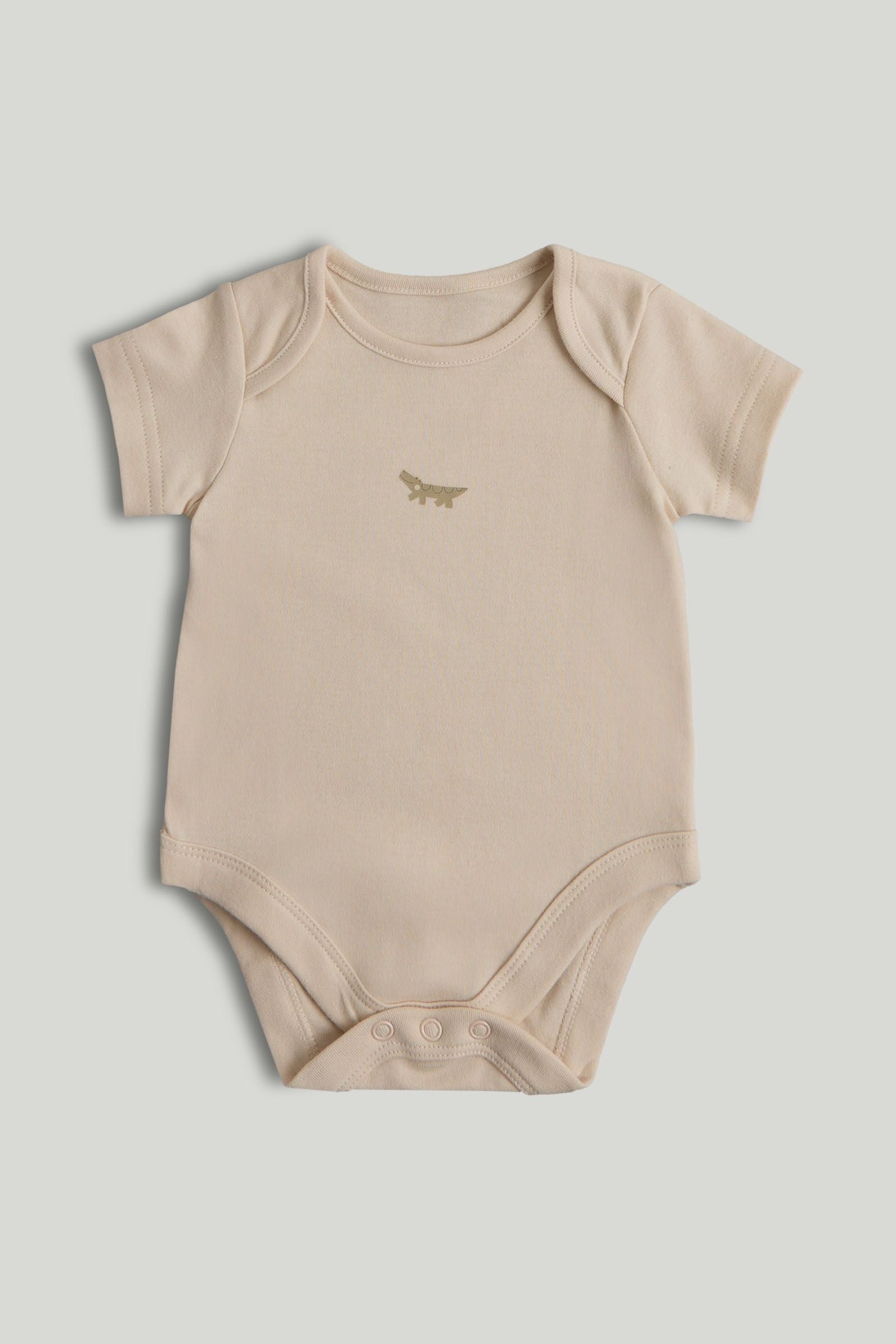 5 Pack Animals Short-Sleeved Bodysuits