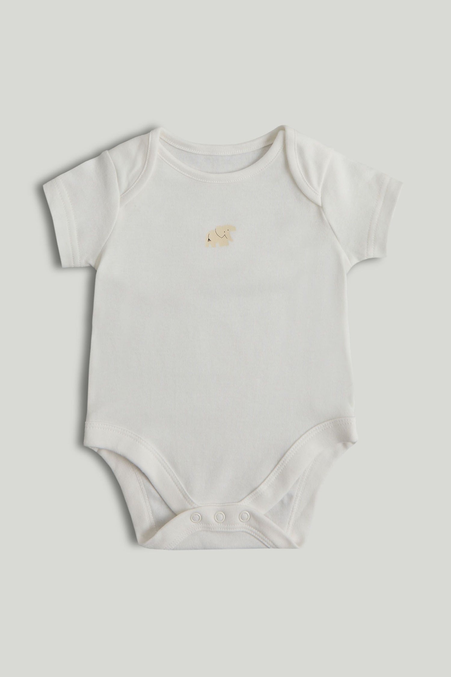 5 Pack Animals Short-Sleeved Bodysuits