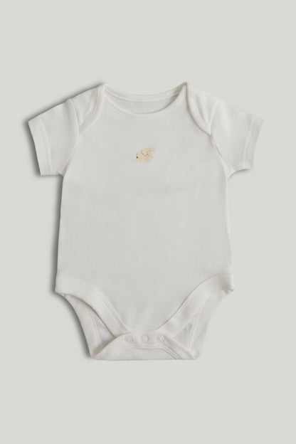 5 Pack Animals Short-Sleeved Bodysuits