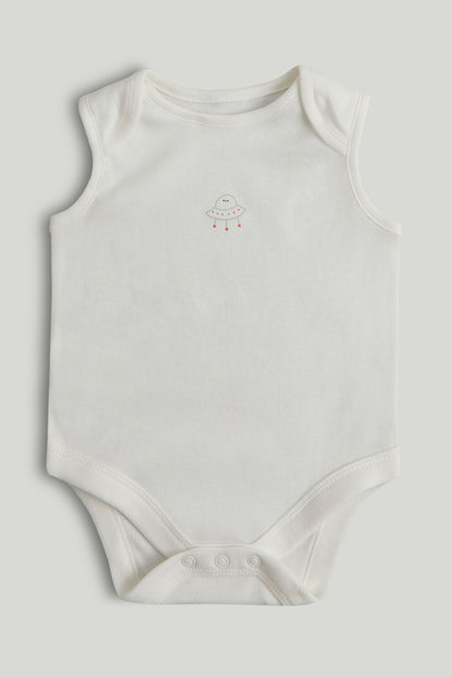 5 Pack Space Sleeveless Bodysuits