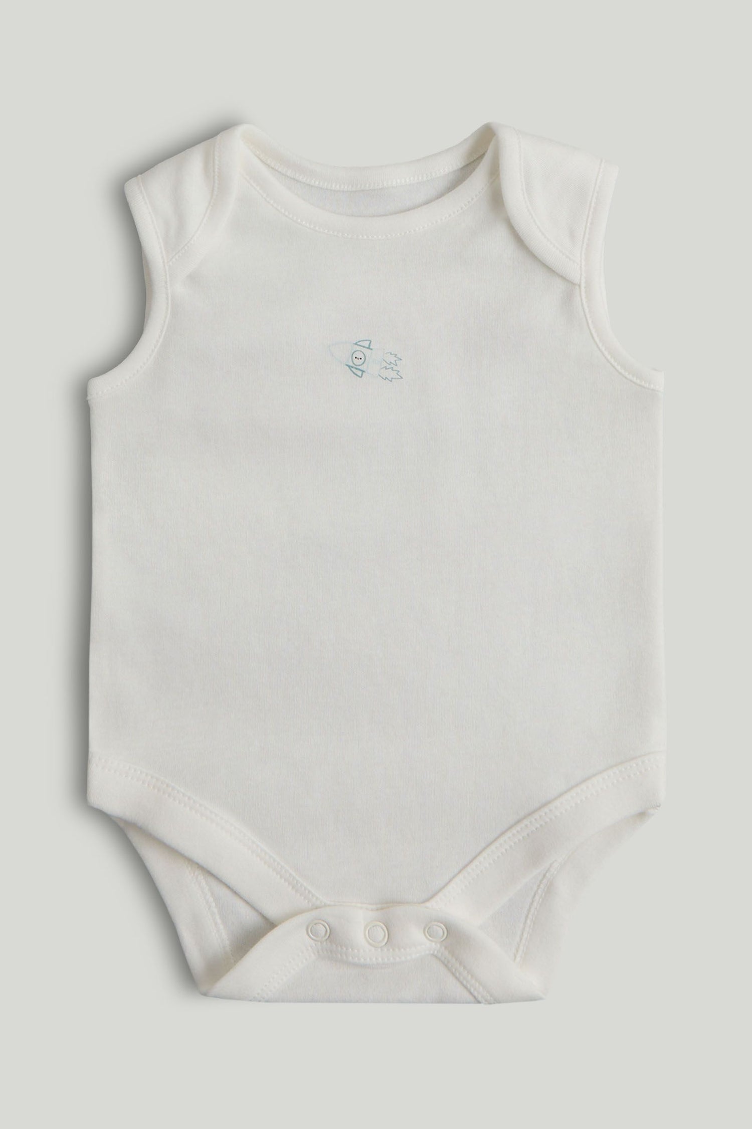 5 Pack Space Sleeveless Bodysuits