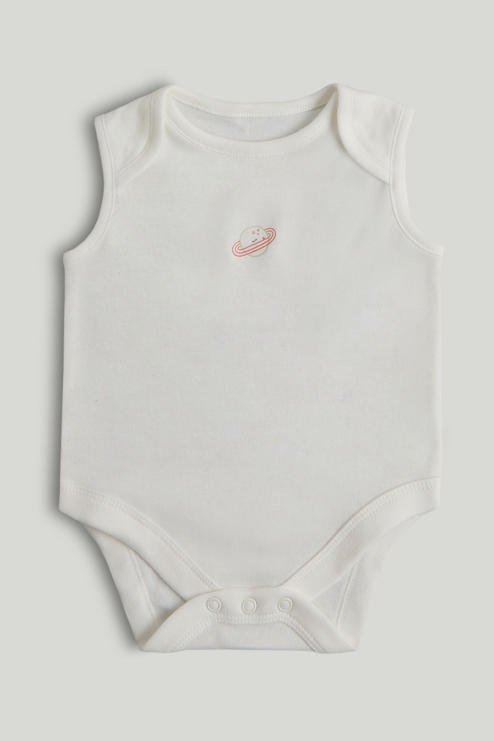5 Pack Space Sleeveless Bodysuits