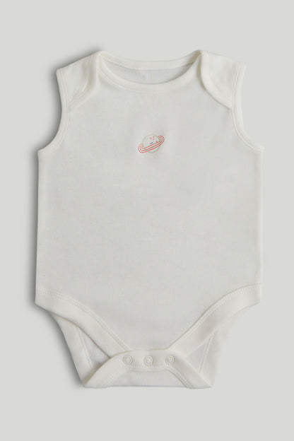5 Pack Space Sleeveless Bodysuits