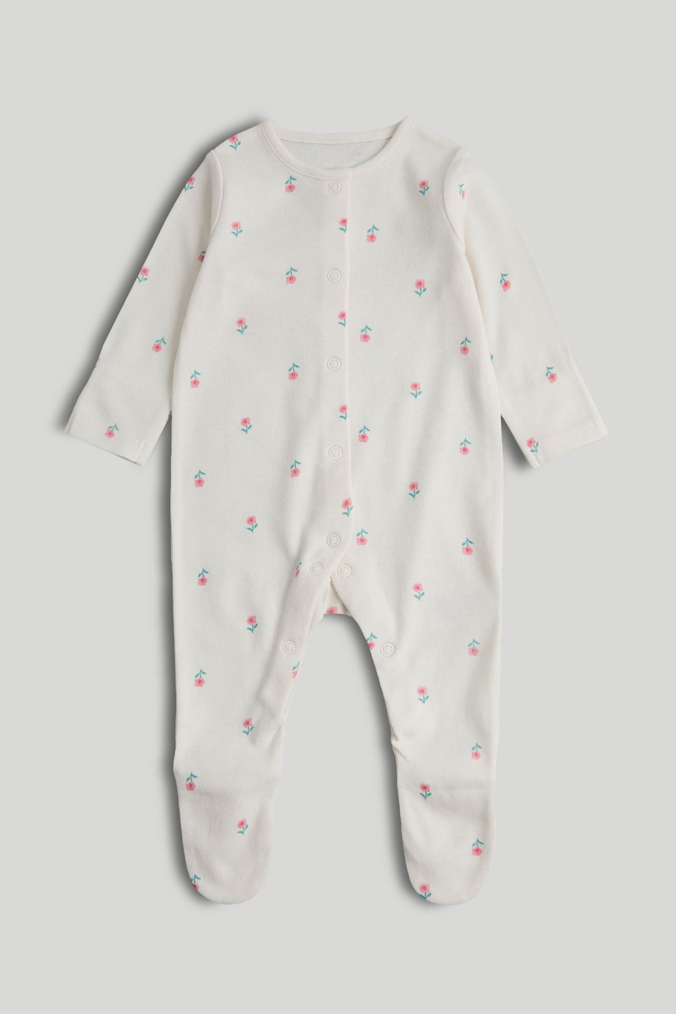 3 Pack Floral Sleepsuits