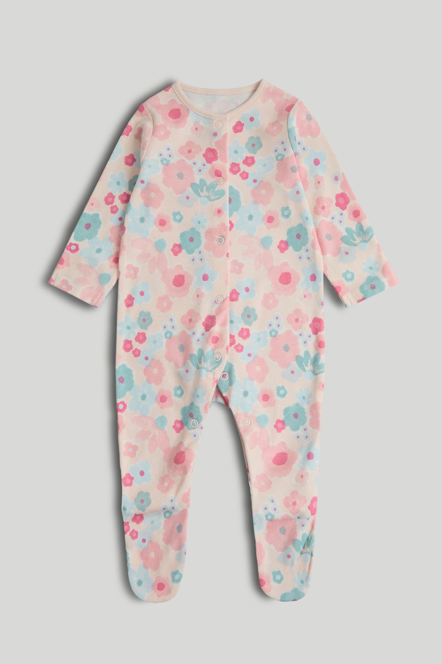 3 Pack Floral Sleepsuits