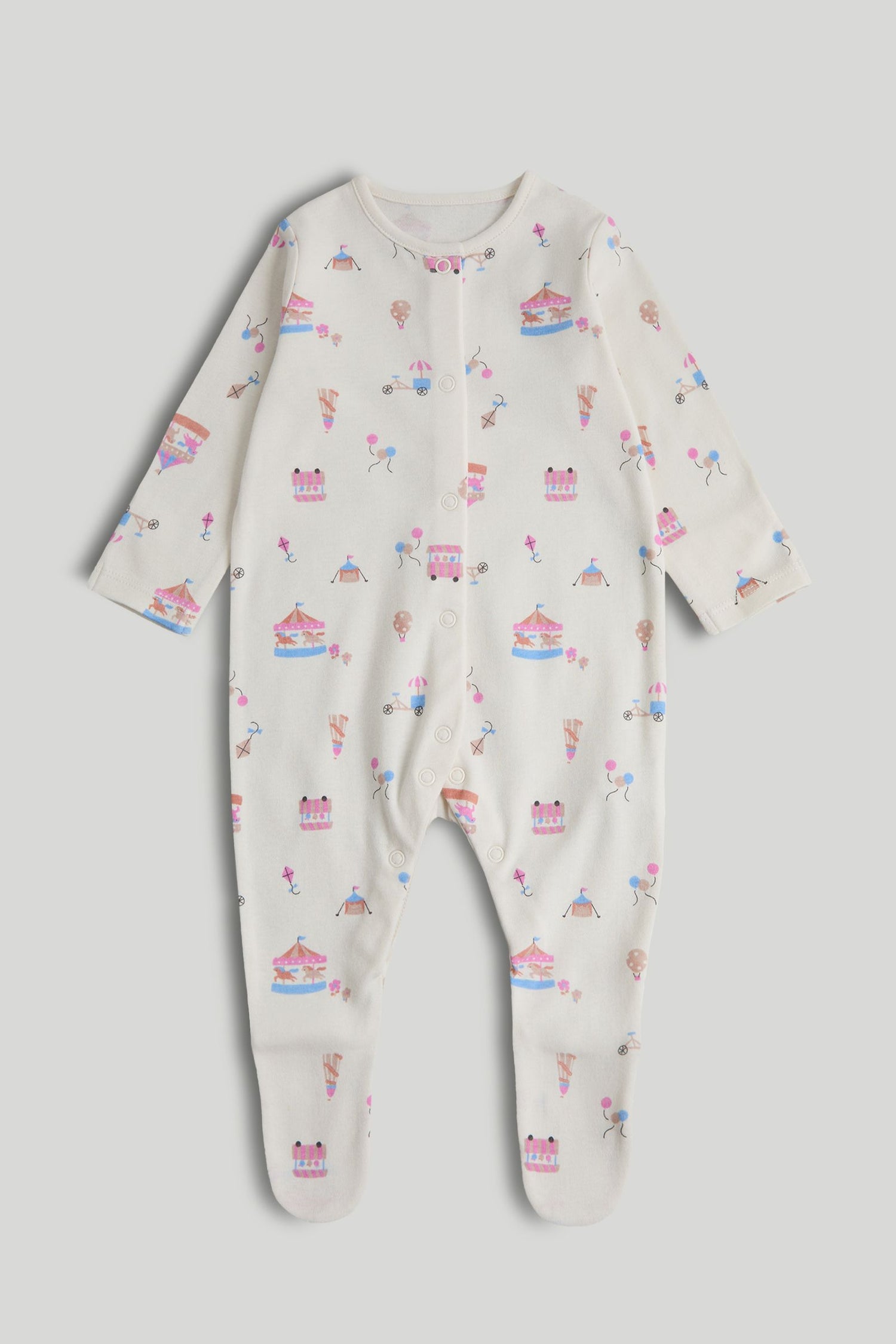 3 Pack Carnival Sleepsuits