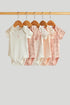 5 Pack My First Leopard Short-Sleeved Bodysuits - Light Pink / 12-18 Months