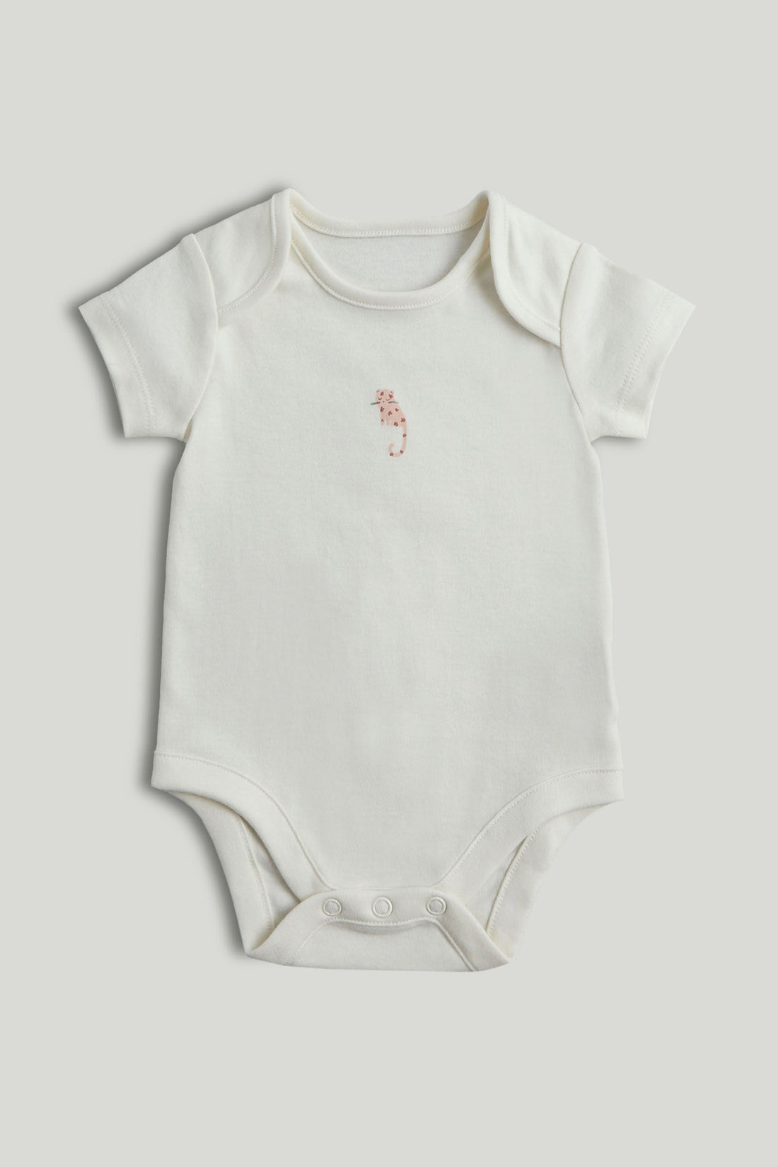 5 Pack My First Leopard Short-Sleeved Bodysuits