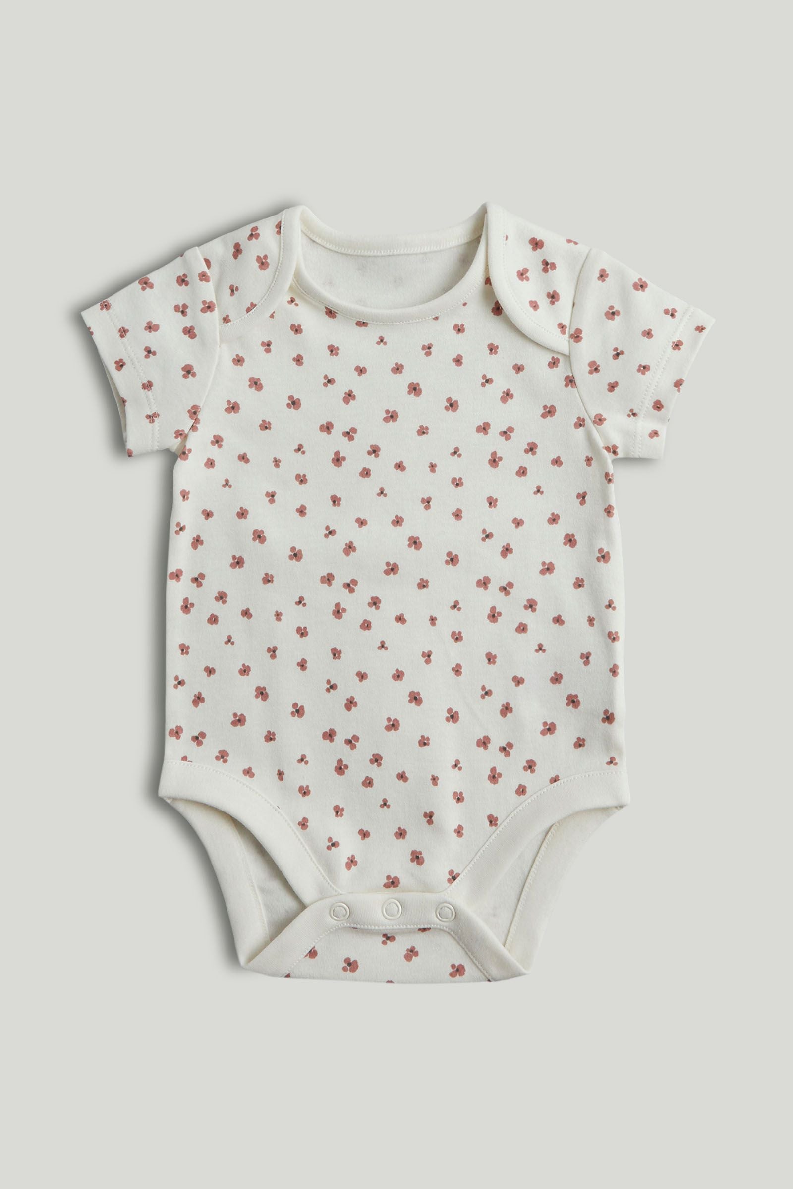 5 Pack My First Leopard Short-Sleeved Bodysuits