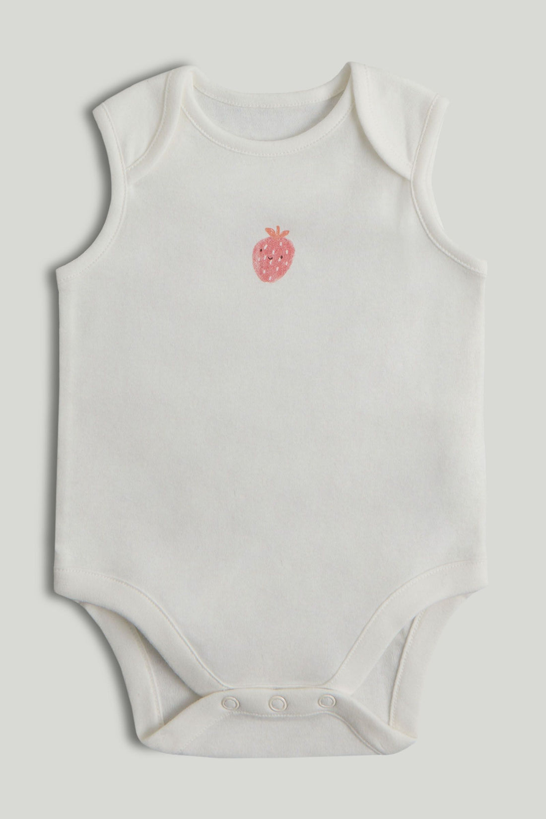 5 Pack Strawberry Sleeveless Bodysuits