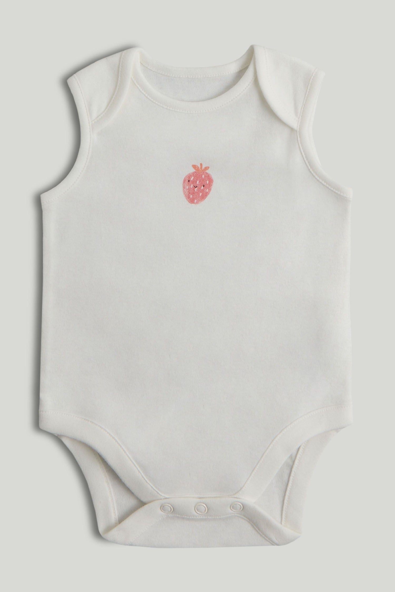 5 Pack Strawberry Sleeveless Bodysuits