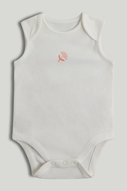 5 Pack Strawberry Sleeveless Bodysuits