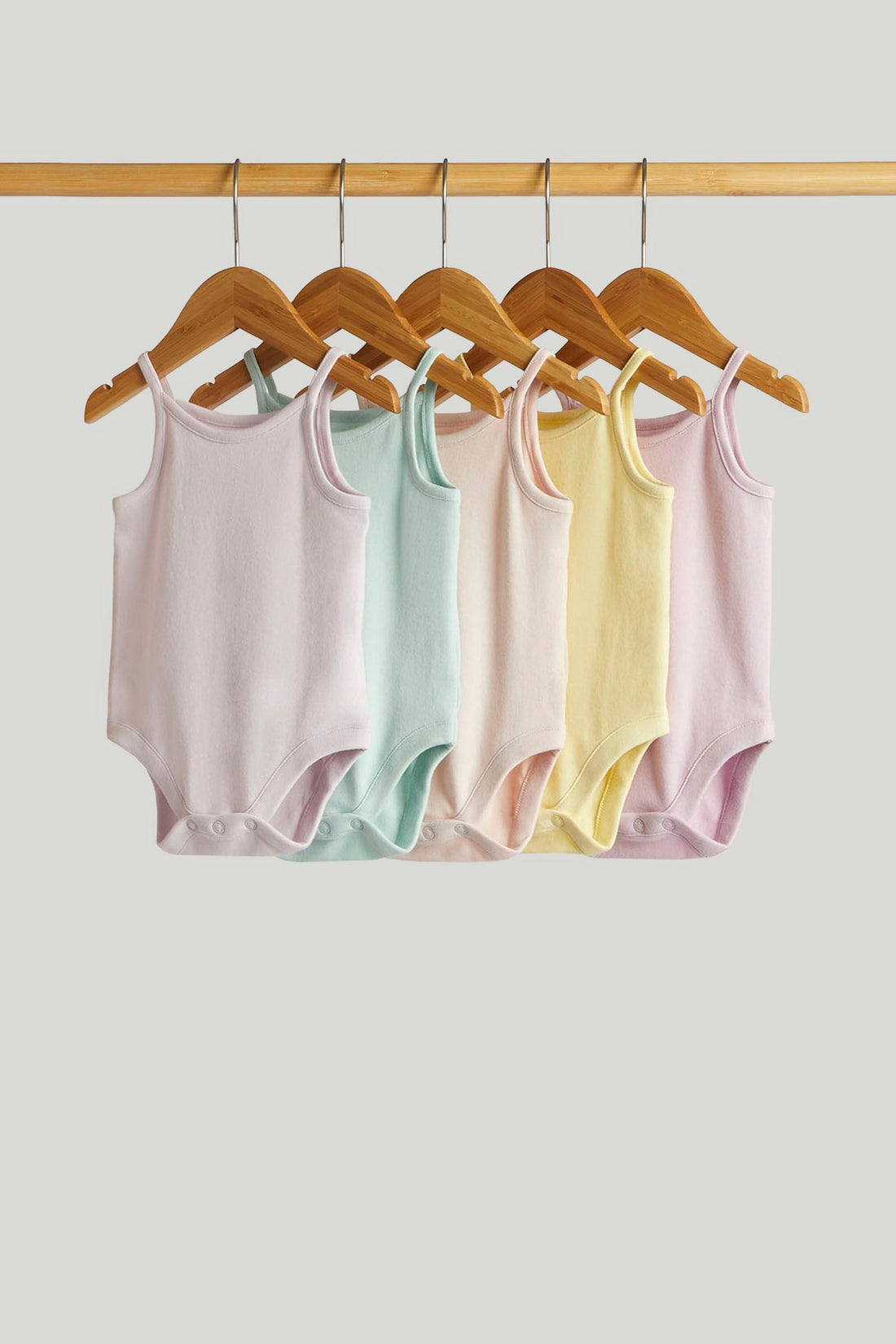 5 Pack Strappy Bodysuits - Multi / 12-18 Months