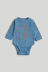 Crocodile Extendable Bodysuit - Blue / 12-18 Months