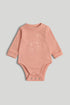 Giraffe Extendable Bodysuit - Light Pink / 12-18 Months