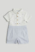 Shirt and Shorts Romper - Light Blue / 12-18 Months