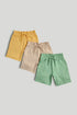 3 Pack Jersey Shorts - Multicolor / 12-18 Months