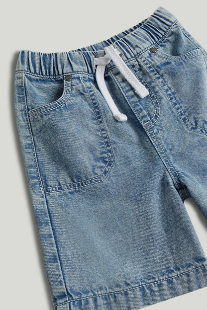Denim Bermuda Shorts