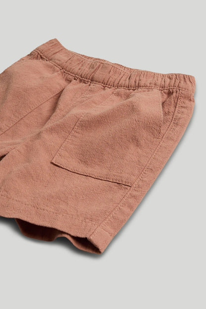 Tan Cotton Shorts