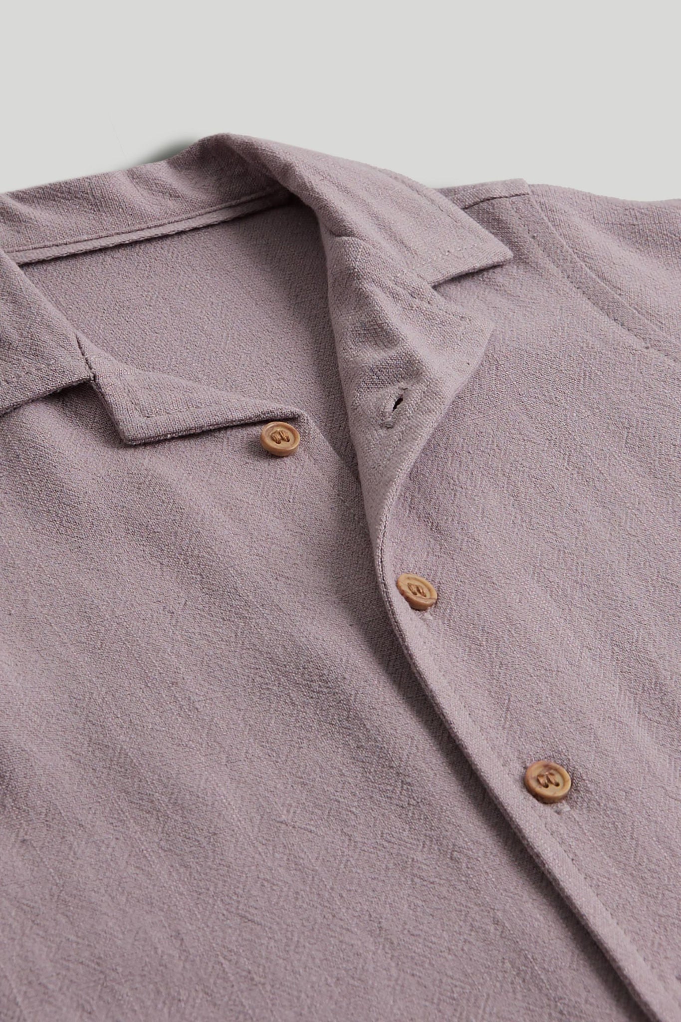 Pink Linen Blend Shirt