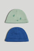 2 Pack Cotton Baby Hats - Multi / 6-12 Months