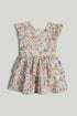 Floral Cotton Dress - Cream / 12-18 Months