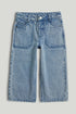 Wide-Leg Denim Jeans - Blue / 9-10 Years