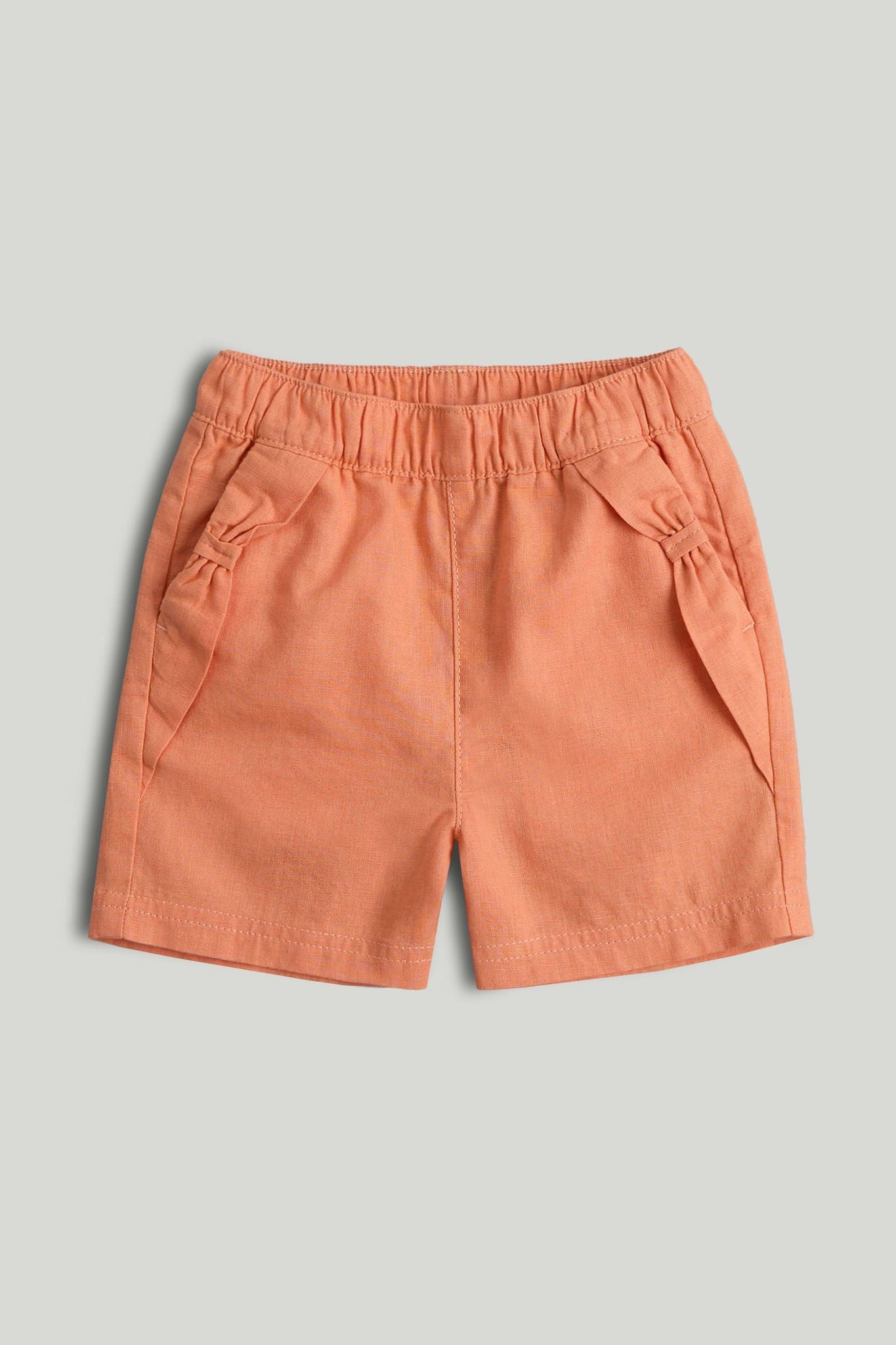 Tan Linen Blend Shorts - 12-18 Months