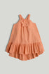 Orange Cotton Dress, 6 months to 6 years - Orange / 12-18 Months