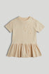 Peach Sweatshirt Dress - Brown / 9-10 Years