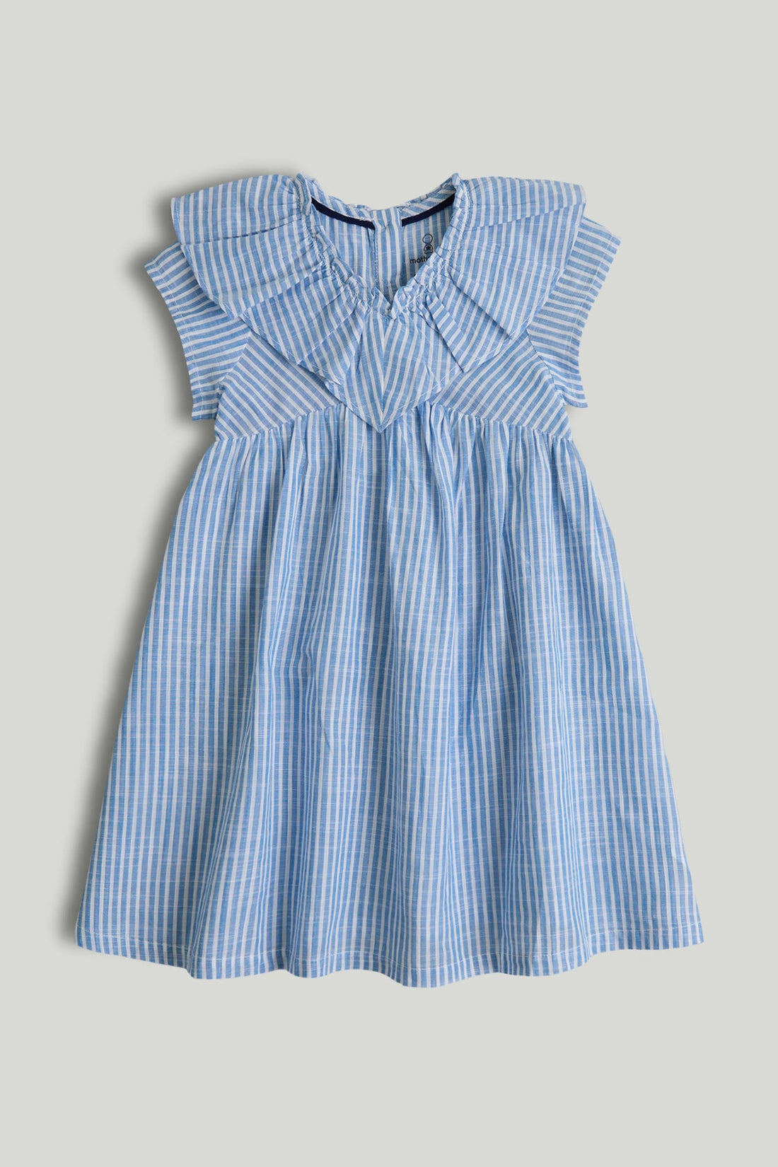 Striped Linen Blend Dress - Multi / 9-10 Years