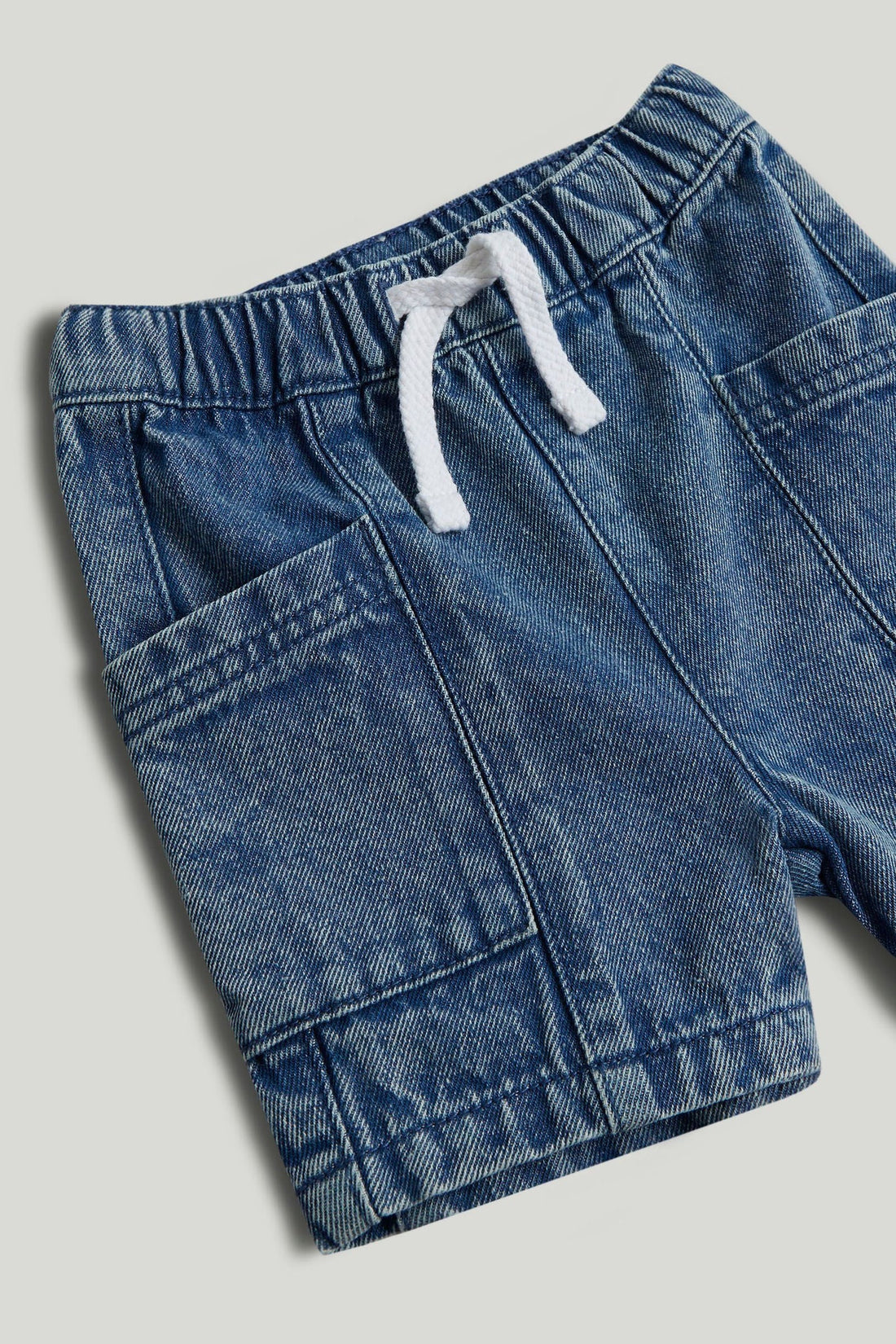 Denim Pull-On Shorts
