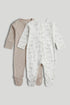2 Pack My First Zip-Up Sleepsuits - Multi / 12-18 Months