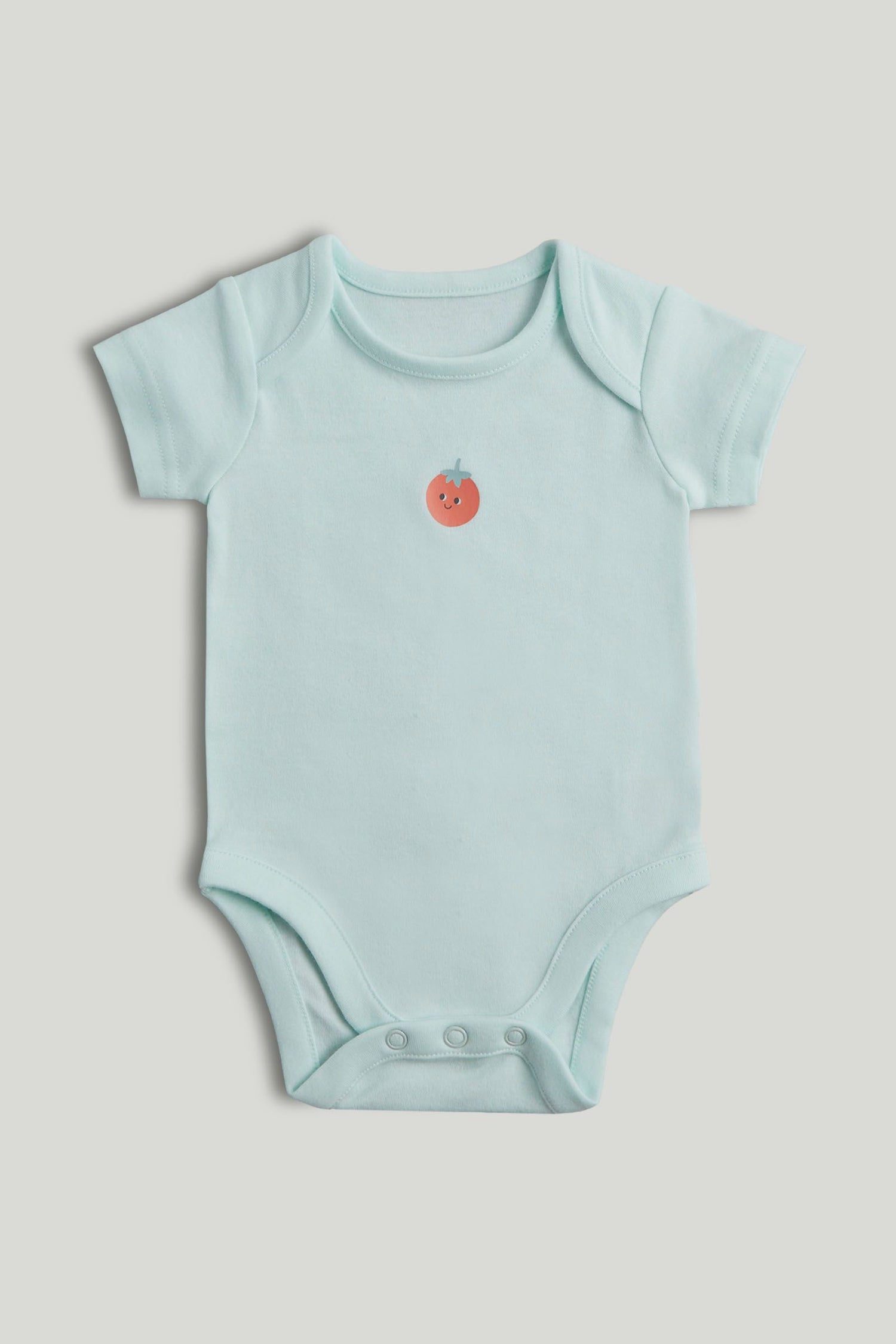 5 Pack Breakfast Friends Short-Sleeved Bodysuits