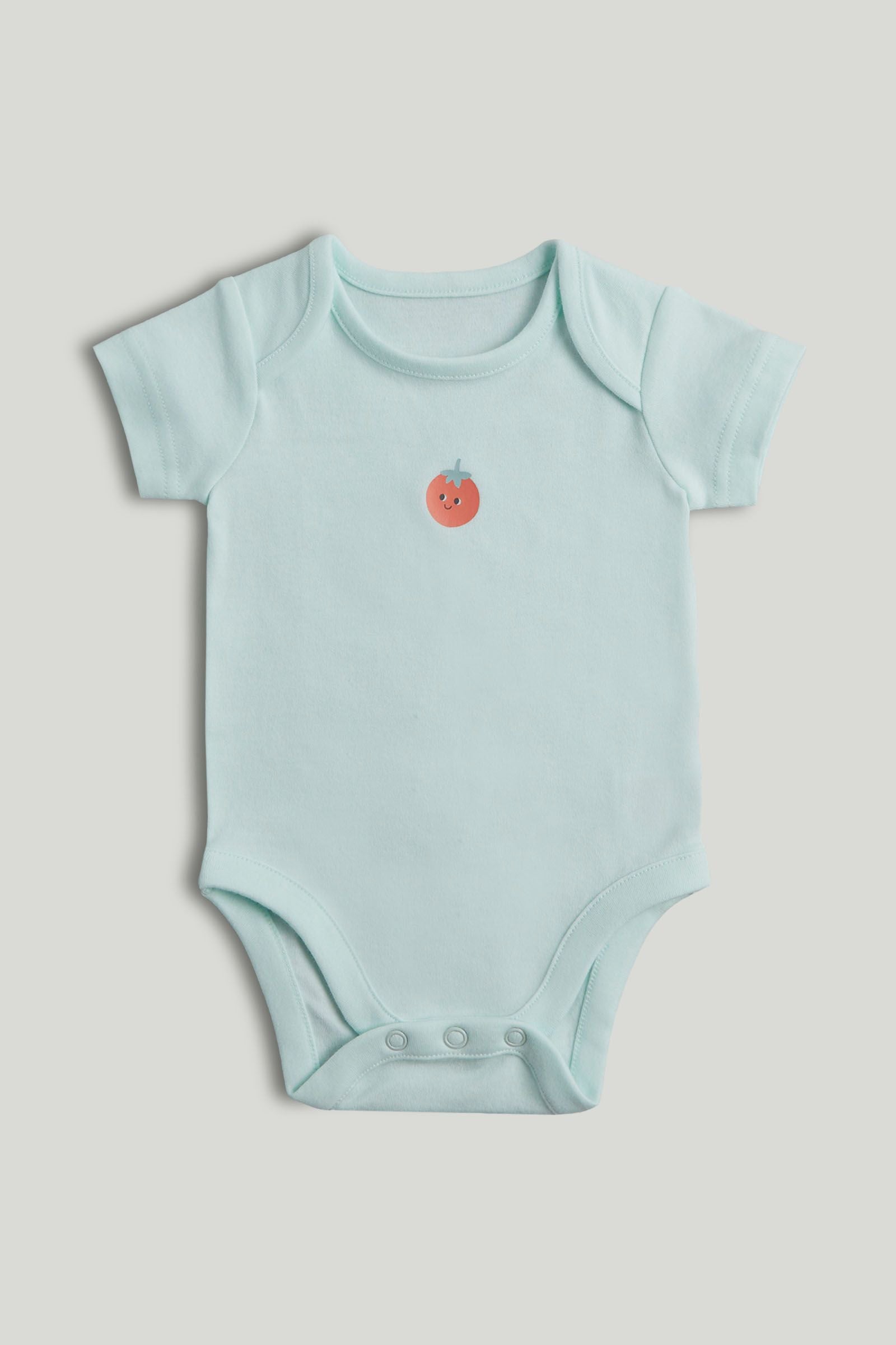 5 Pack Breakfast Friends Short-Sleeved Bodysuits