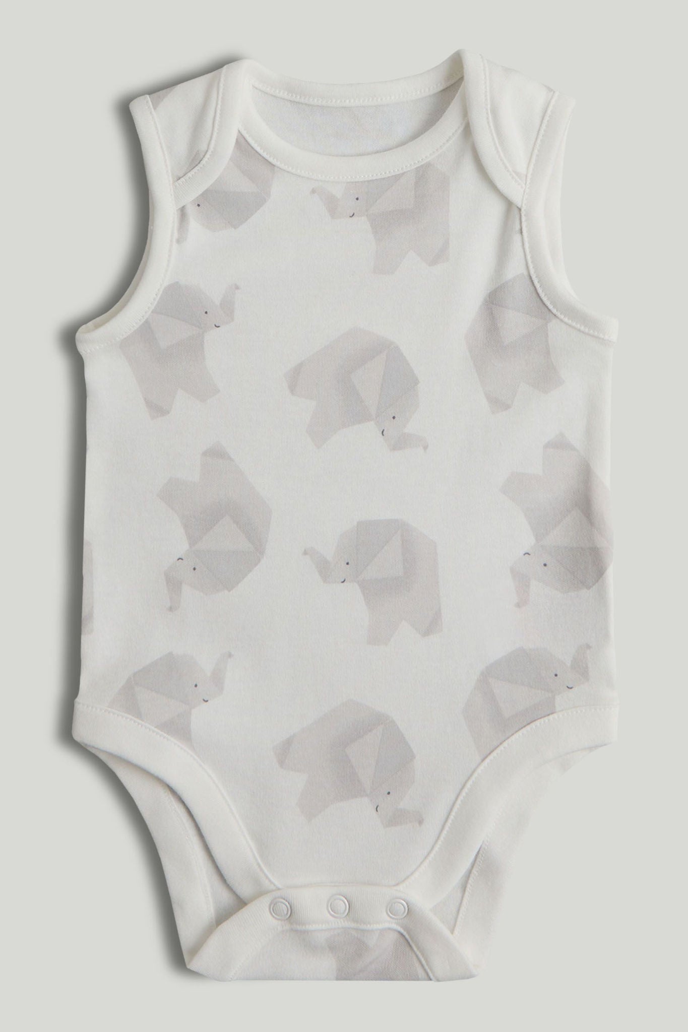 5 Pack Origami Animals Sleeveless Bodysuits