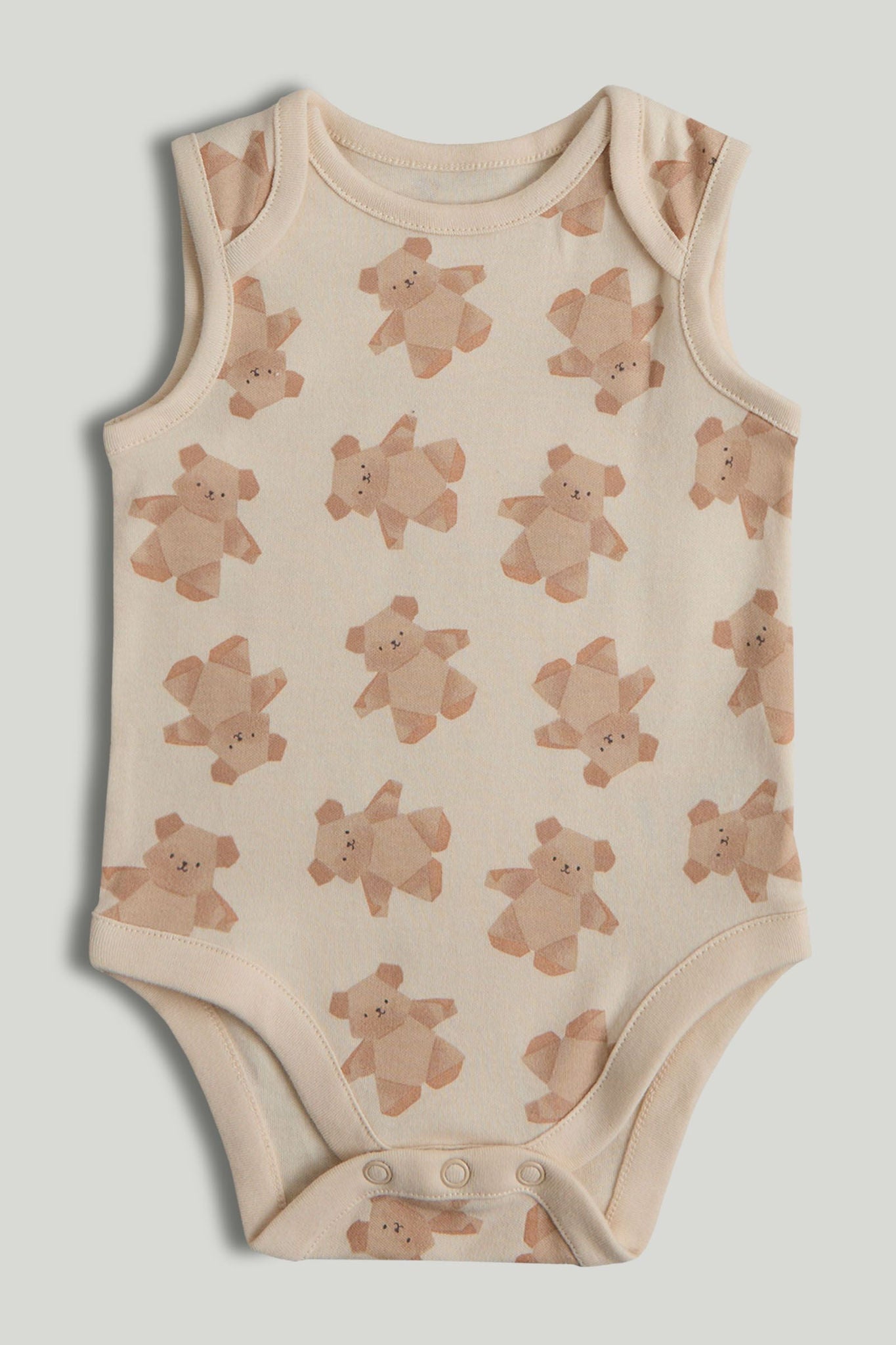 5 Pack Origami Animals Sleeveless Bodysuits