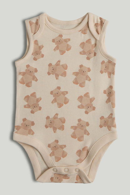5 Pack Origami Animals Sleeveless Bodysuits