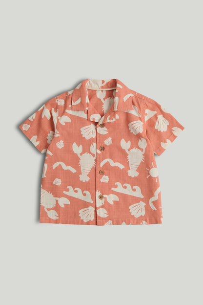 Orange Lobster Shirt - Dark Orange / 12-18 Months