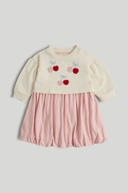 Puff Ball Twofer Dress - Multi / 12-18 Months