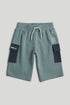 Jersey Cargo Shorts - Blue / 9-10 Years